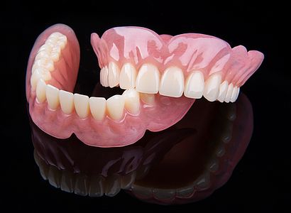 Complete upper and lower dentures